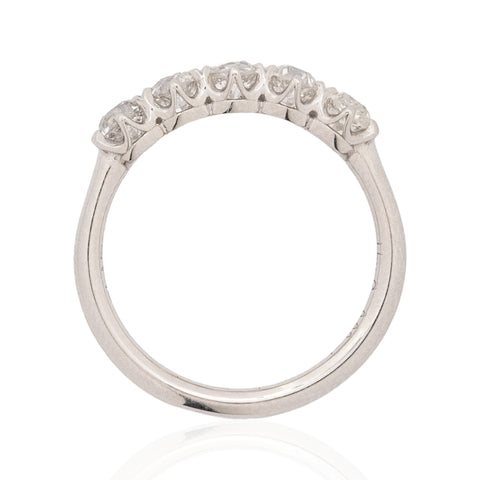 .90ctw Old European Cut Diamond 5-Stone Band