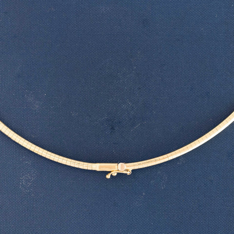 .91ct Triangle Cut Diamond Omega Collar Necklace