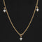 .91ctw Diamond Bead Drop Station Necklace