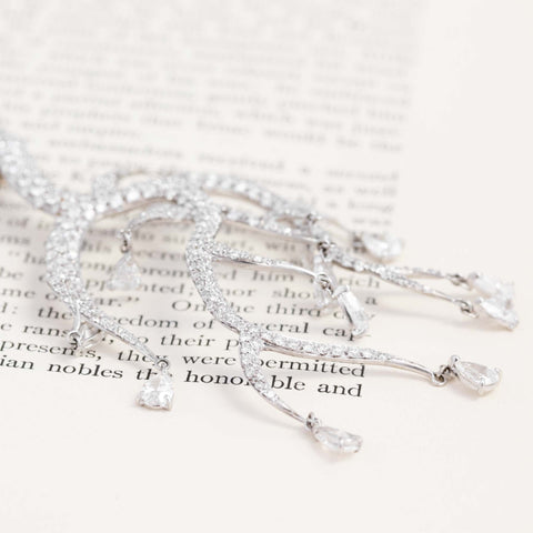 9.25ctw Wilfredo Rosado Diamond Branch Necklace