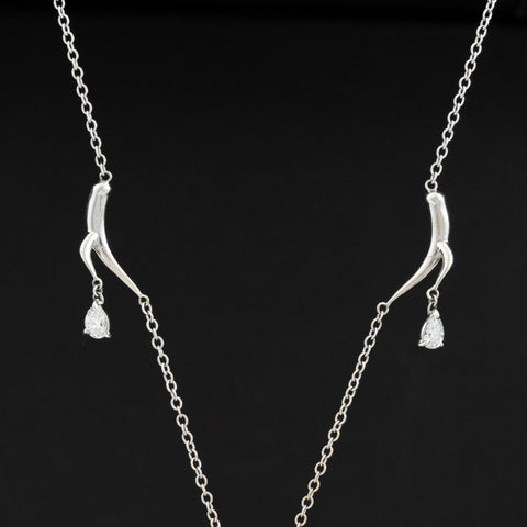 9.25ctw Wilfredo Rosado Diamond Branch Necklace
