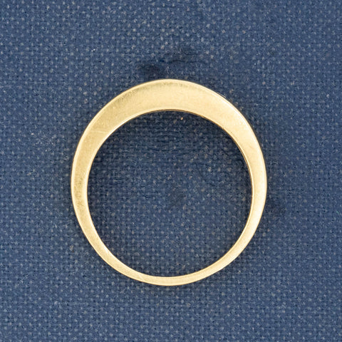 .92ctw Vintage Sapphire & Step Cut Diamond Band, by Cartier