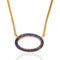 .93ctw Vintage Sapphire Oval Pendant