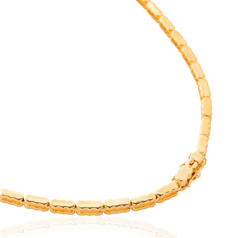 9.47ctw Old European Cut Diamond Riviere Necklace