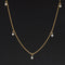 .94ctw Round Briolette Cut Diamond Station Necklace
