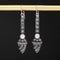 .94ctw Victorian Old European & Rose Cut Diamond Drop Earrings