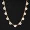 9.59ctw Old European Cut Diamond Bezel Bar Link Tennis Necklace