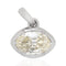.97ct Moval Cut Diamond Collet Charm