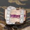 .97ctw Diamond & Ruby Buckle Ring