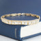 9.90ctw French Cut Diamond Bezel Bracelet