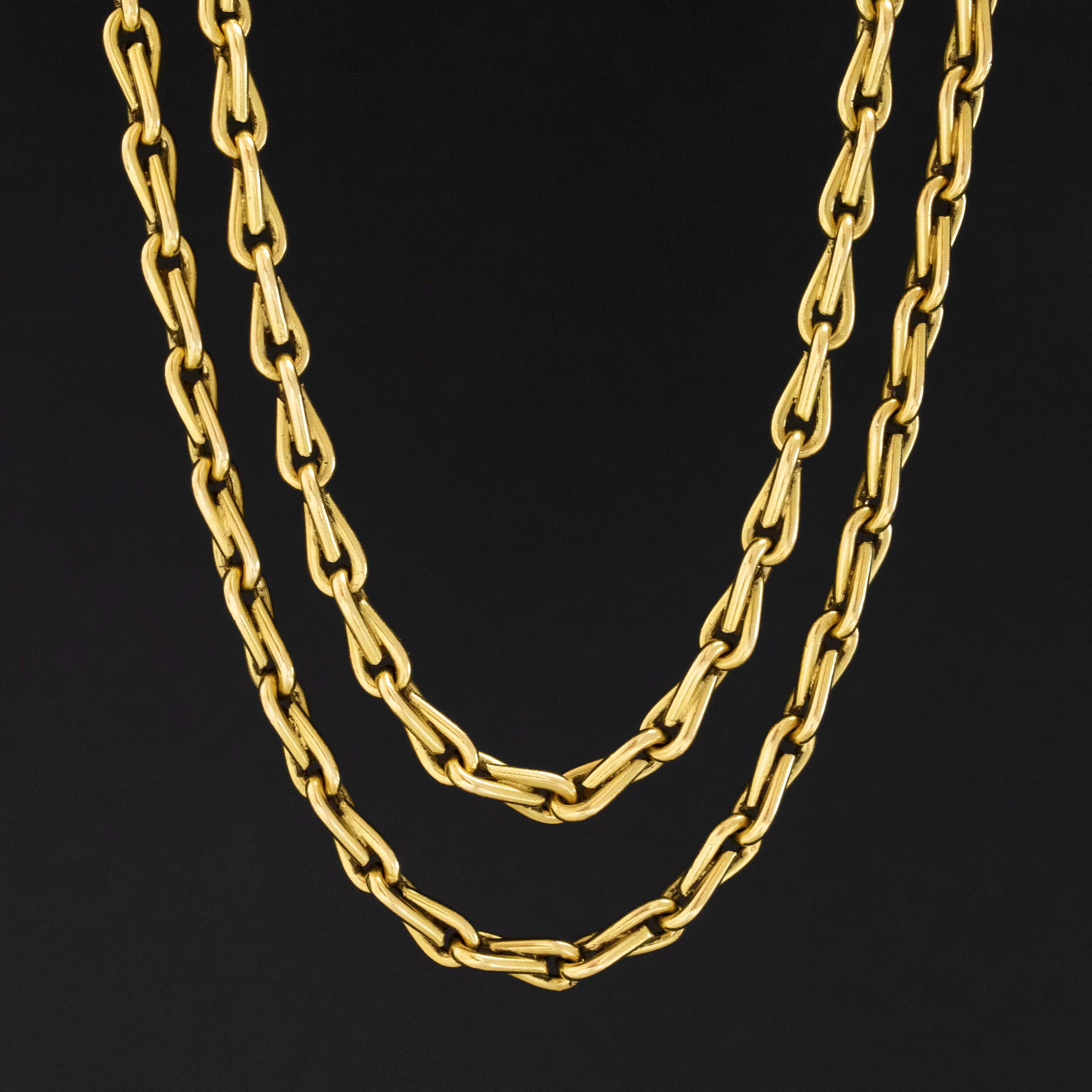 Antique French Long Chain 60"