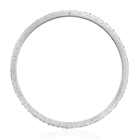 11.00ctw Edwardian Antique Old European Cut Diamond Bangle