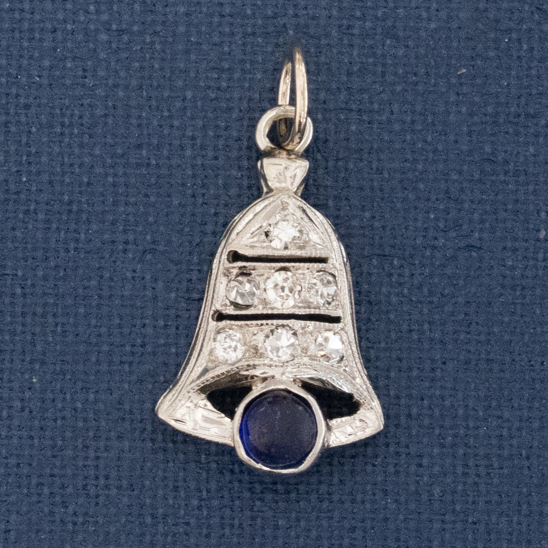 .35ctw Art Deco Diamond Bell Charm