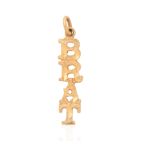 Vintage BRAT Charm