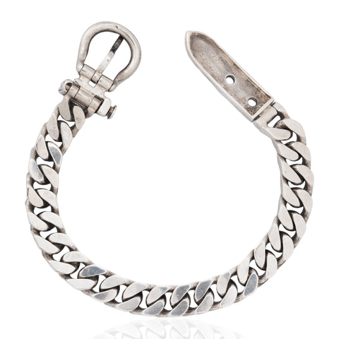 Vintage Silver Buckle Bracelet, by Hermes Paris