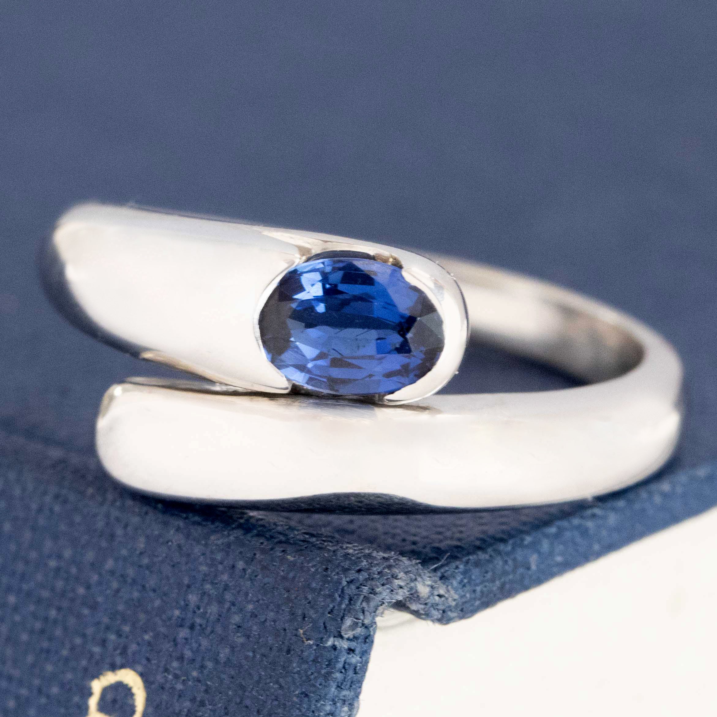 Vintage Serpenti Sapphire Ring by Bvlgari