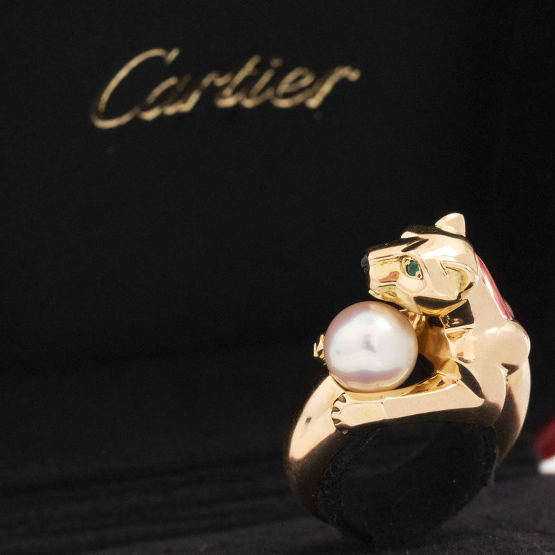 Cartier Panthere De Cartier Ring in 18k White Gold | myGemma | Item #127913