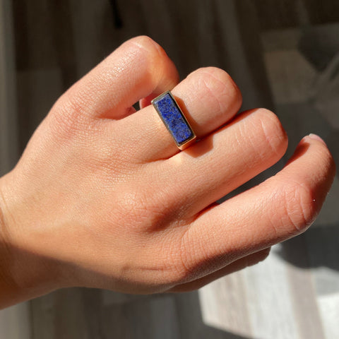 Vintage Lapis Signet Ring, by Tiffany & Co.