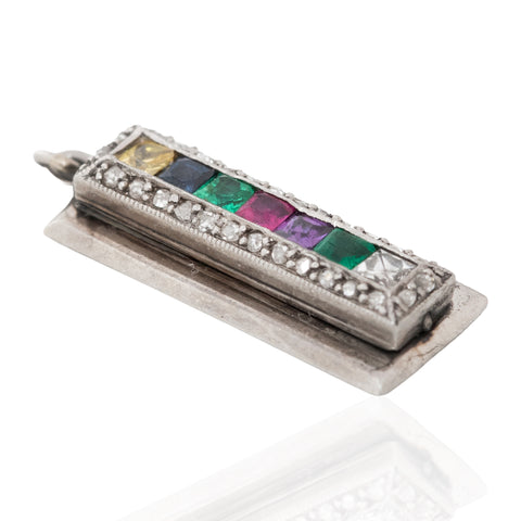 Antique Gemstone "DEAREST" Acrostic Charm, by Cartier