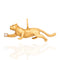 Vintage Gold & Diamond Cat Pendant