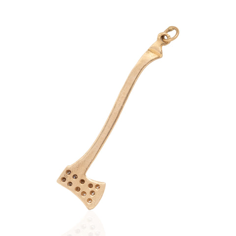 Vintage Diamond Axe Charm