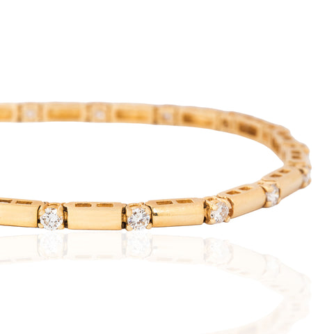 Vintage Diamond Block Bracelet