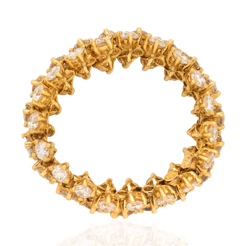 3.00ctw Round Brilliant Cut Diamond Eternity Flexible Band