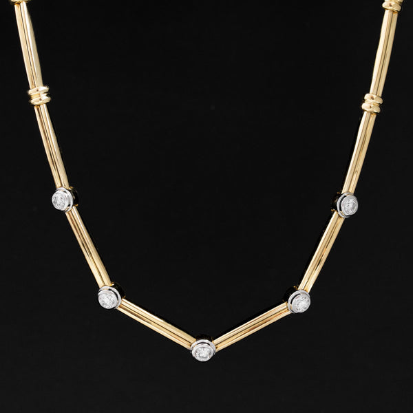 Tiffany & Co. Diamond Station Necklace in Platinum