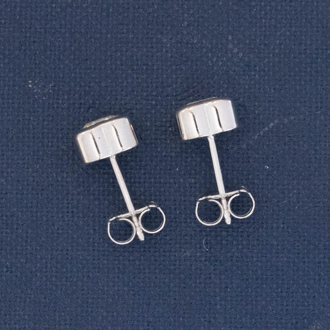 1.05ctw Lily Cut Diamond Bezel Stud Earrings