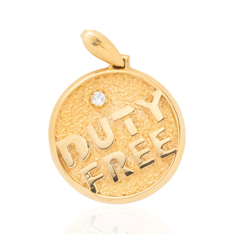 Vintage Duty Free Diamond Charm
