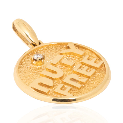 Vintage Duty Free Diamond Charm