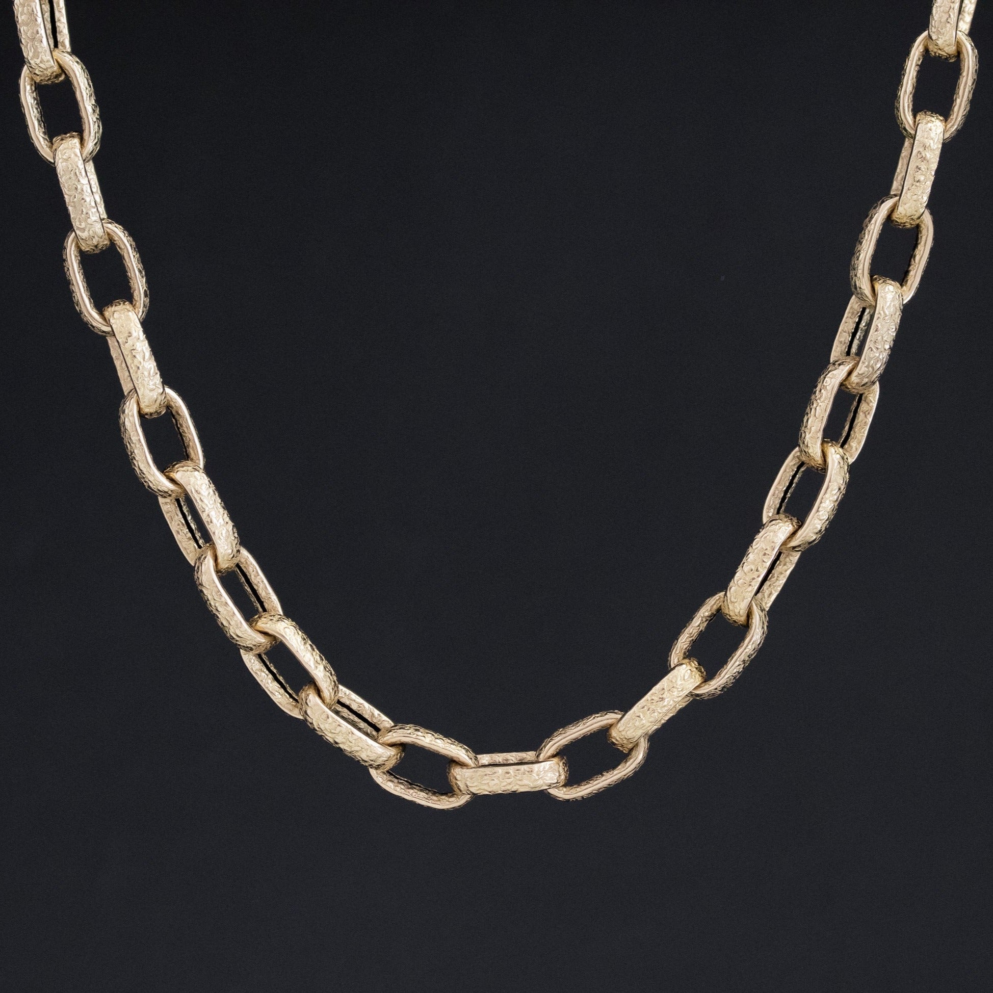 Chunky Paperclip Chain, 14kt Yellow Gold 17"