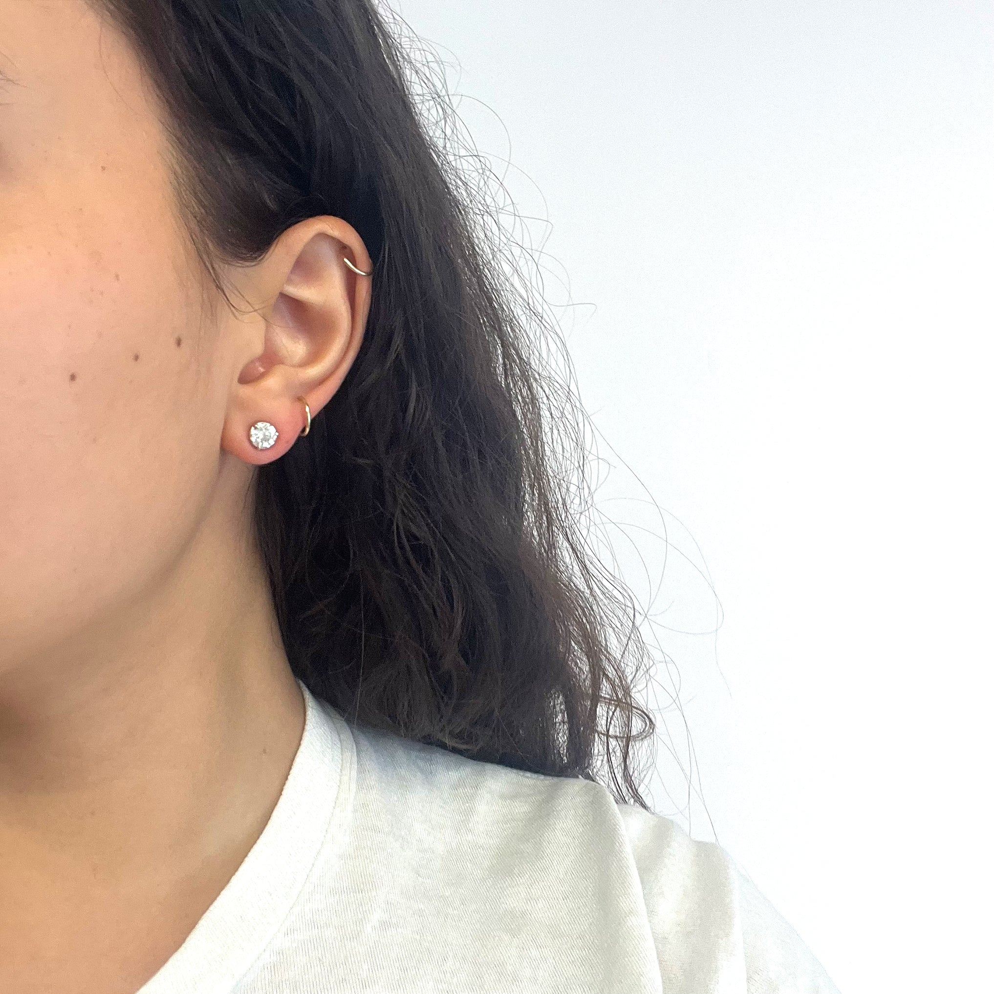 1.81ctw Old European Cut Diamond Stud Earrings, GIA