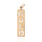 Vintage GOLD Bar Charm
