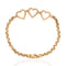 Vintage Triple Heart Bracelet
