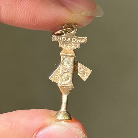 Vintage Broadway Stop Light Charm