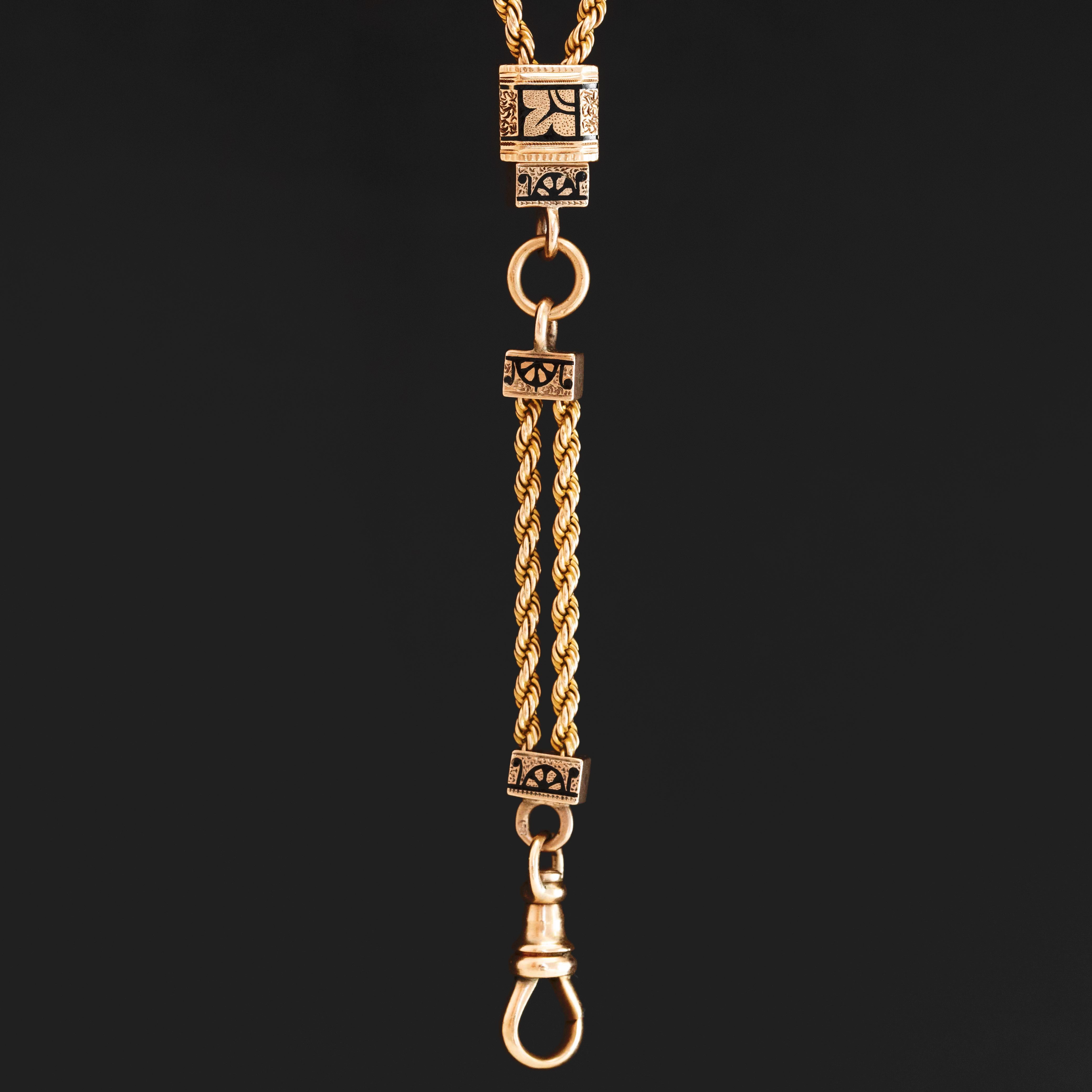 Antique Rope Slider Necklace