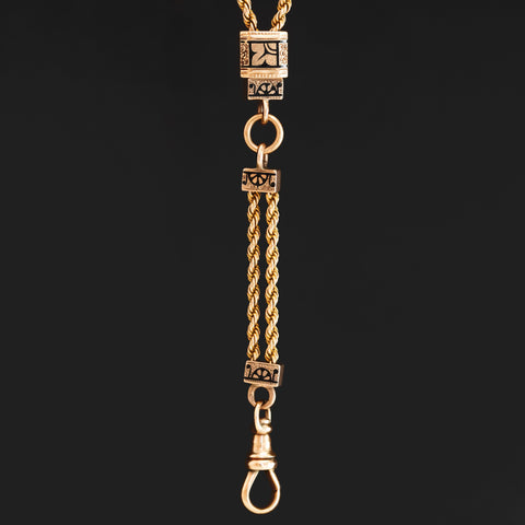Antique Rope Slider Necklace