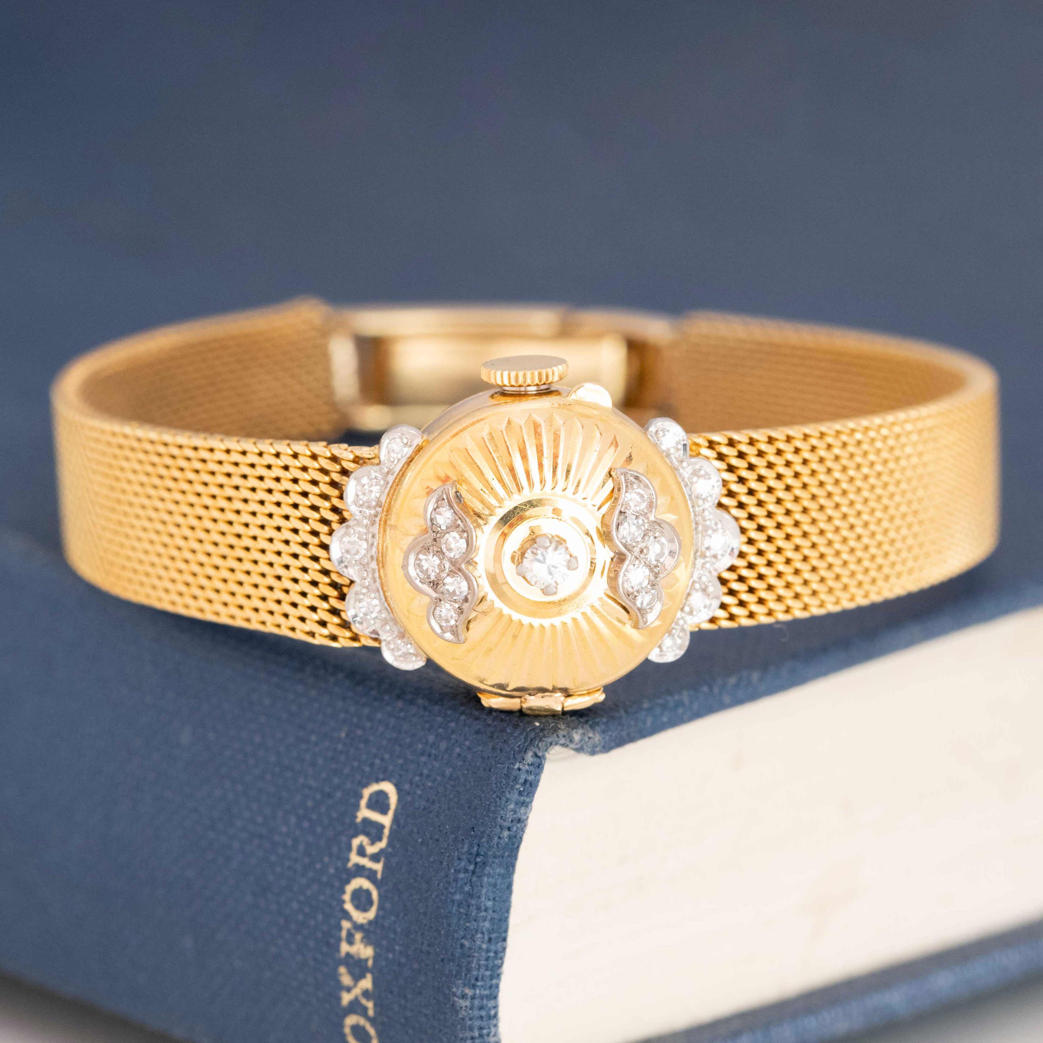 1.37ctw Retro Diamond Hidden Watch Bracelet, by Rolex