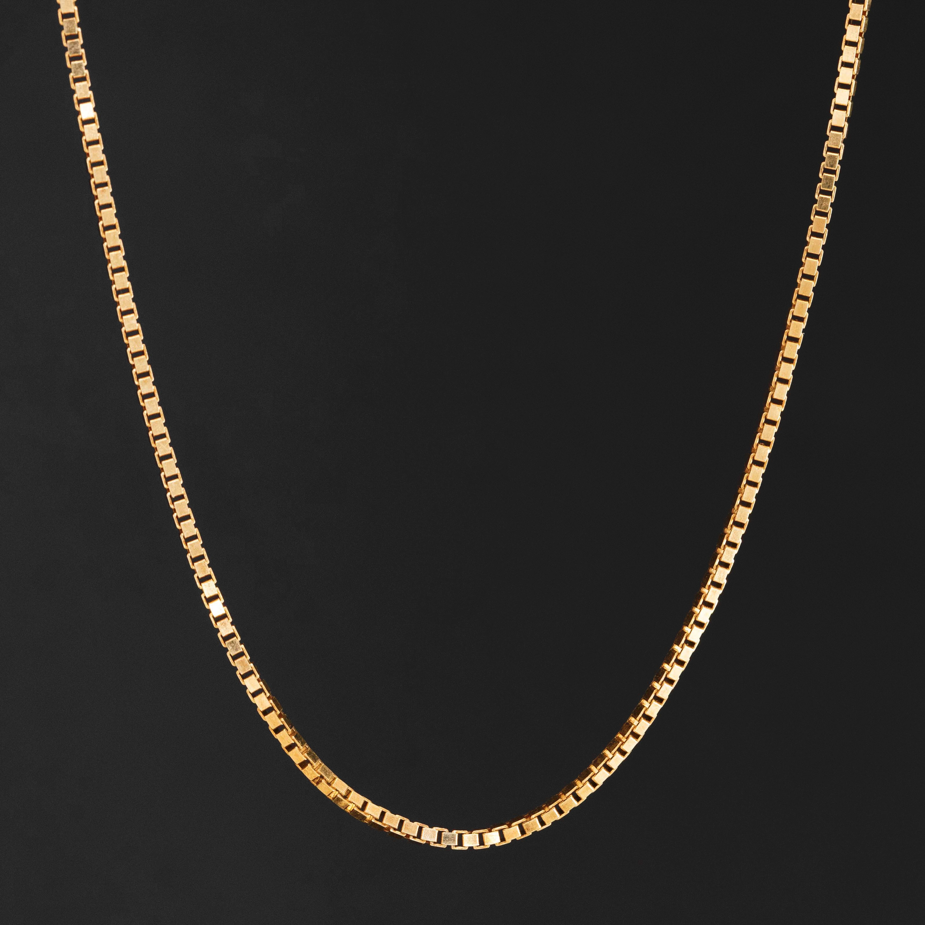 Vintage Box Link Chain Necklace