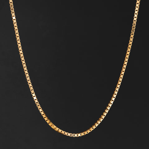Vintage Box Link Chain Necklace