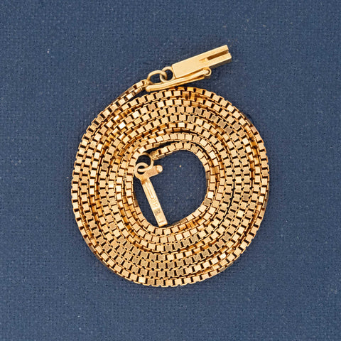 Vintage Box Link Chain Necklace