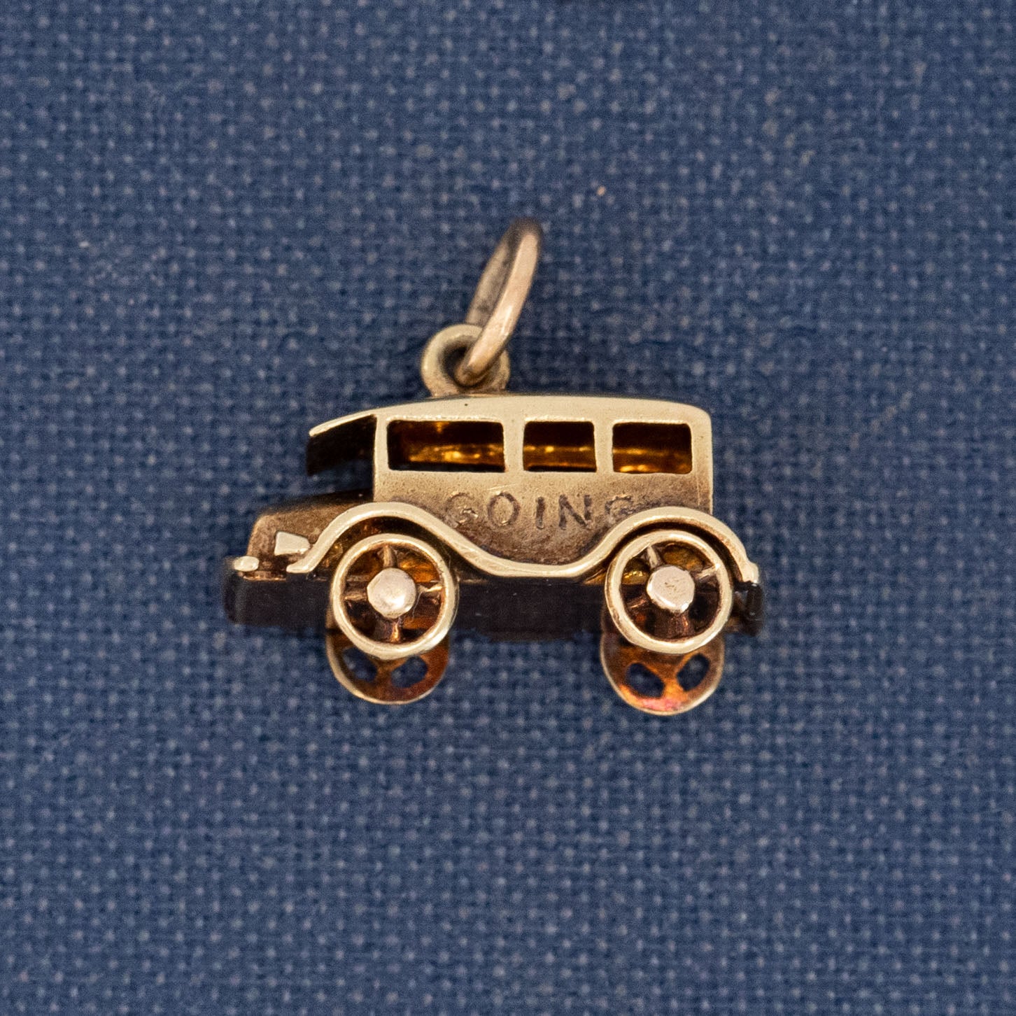 Vintage Going to Town Car Charm