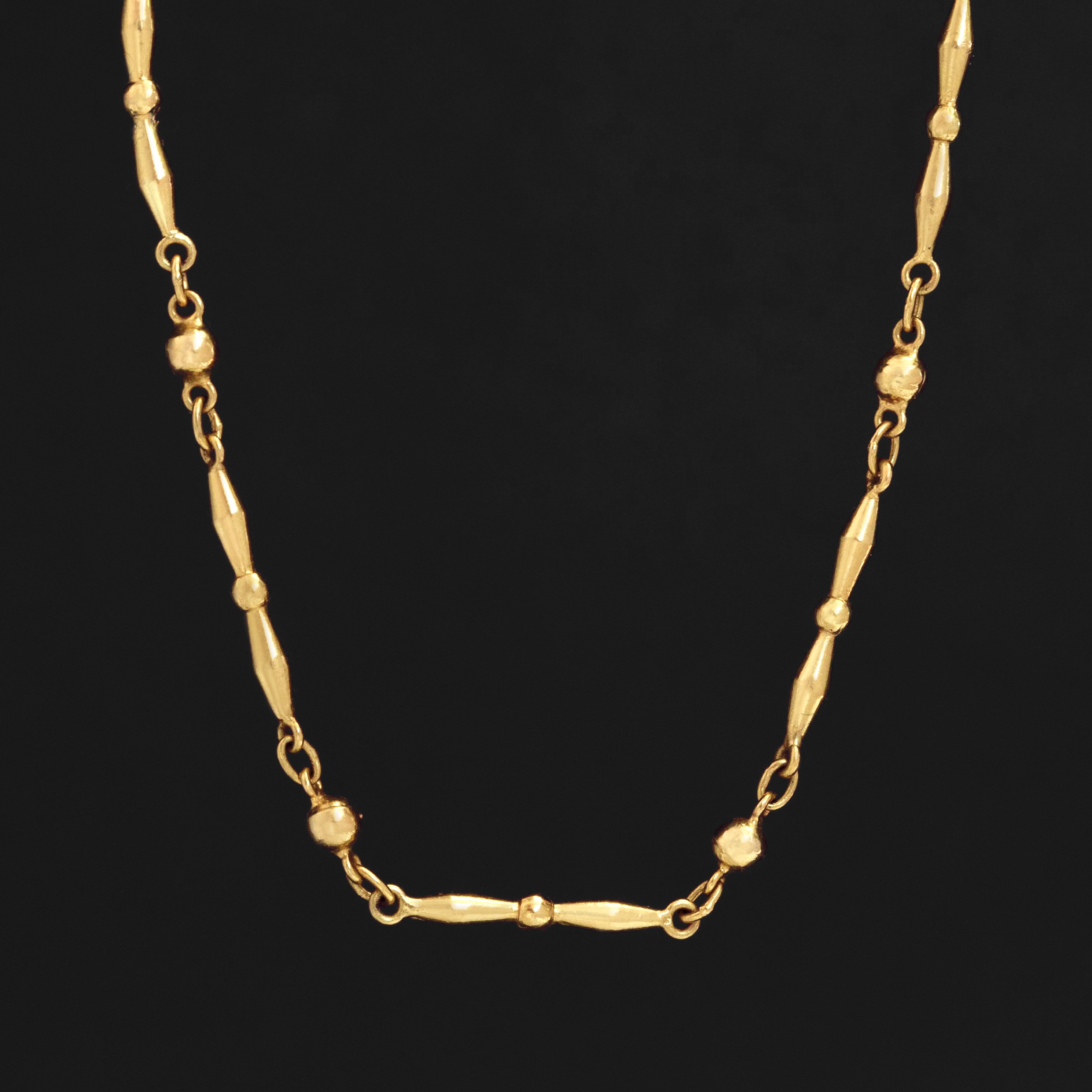 Vintage Fancy Link Beaded Necklace