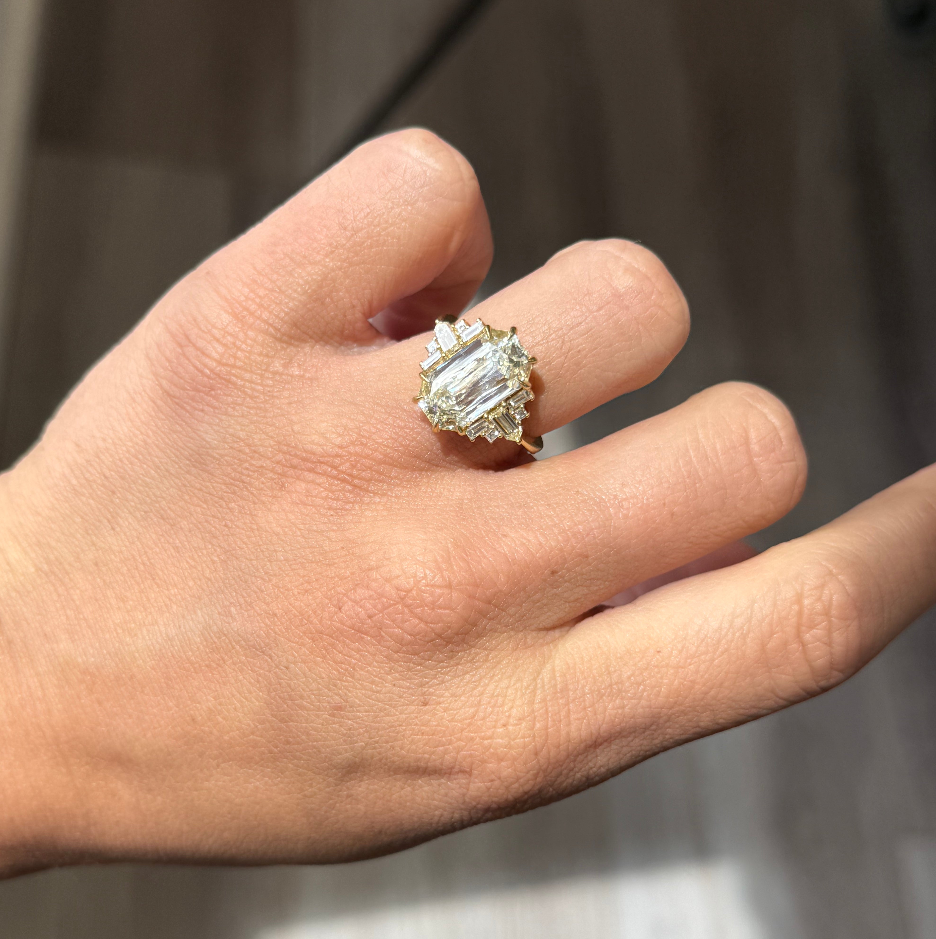 5.02ct Criss-Cut Diamond Ring