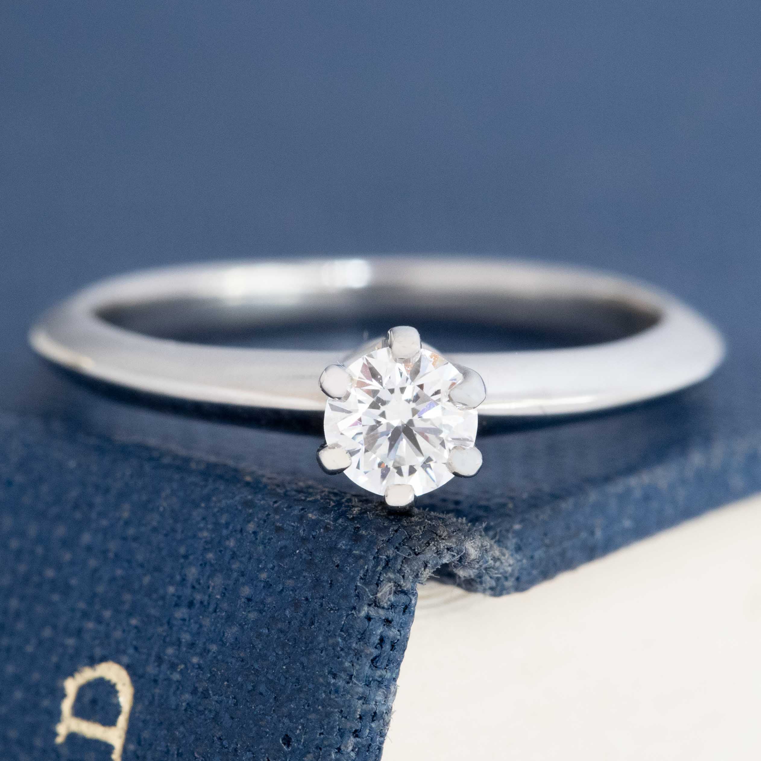 .21ct Petite Round Brilliant Cut Diamond Solitaire, by Tiffany & Co.