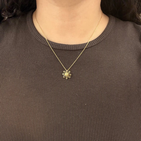 Vintage Daisy Flower Pendant, by Paloma Picasso for Tiffany & Co.
