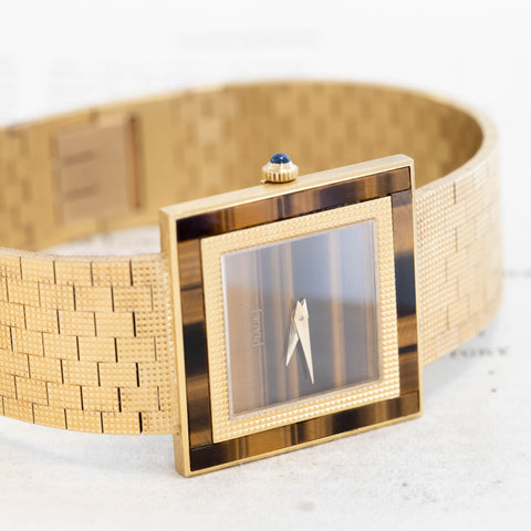 RARE Vintage "Protocole" Tigers Eye Watch, by Piaget