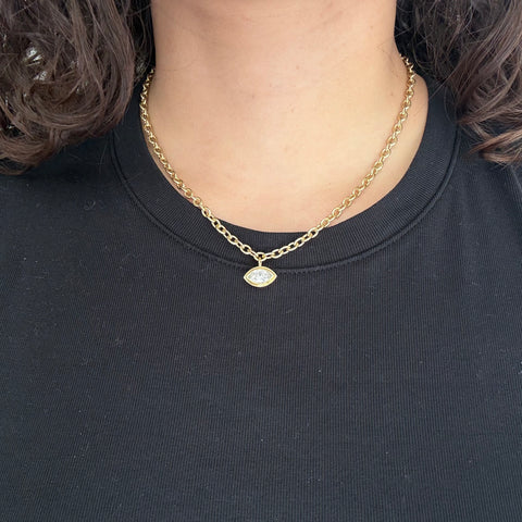 .75ct Vintage Marquise Cut Diamond Necklace