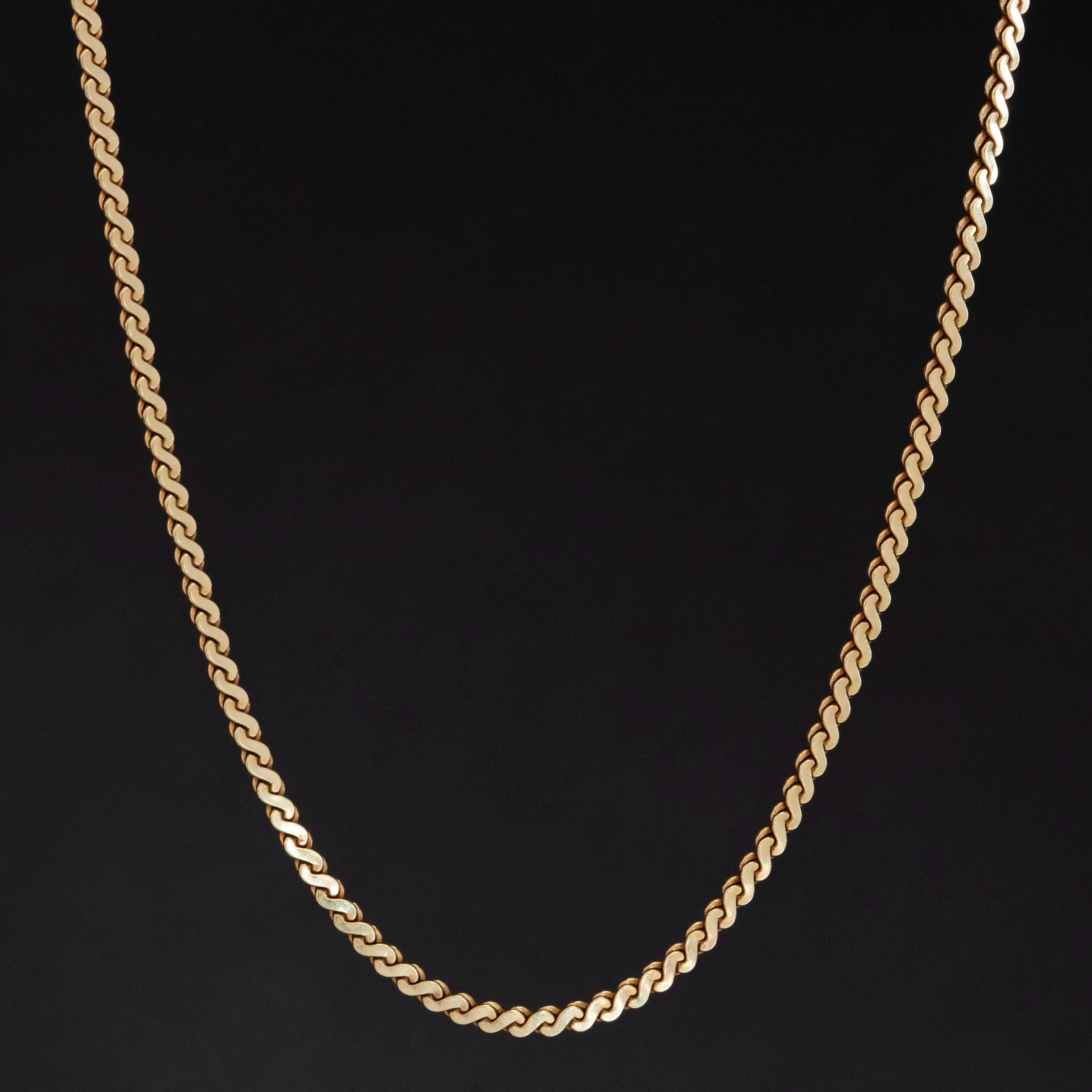 Vintage S Chain Link Necklace, by Uno A Erre